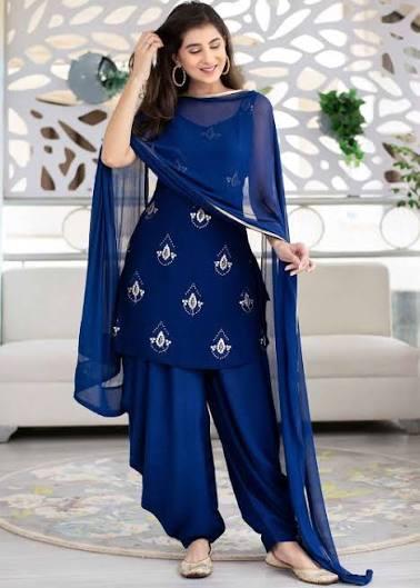 Straight Cut Salwar Kameez