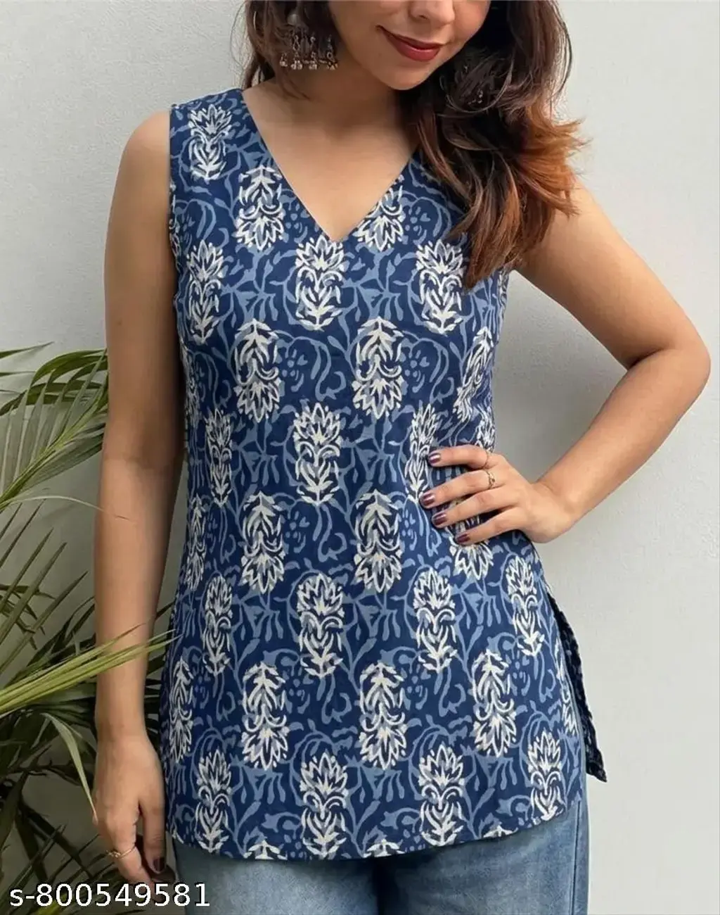 Anouk Rusti Printed Cotton Short Kurti
